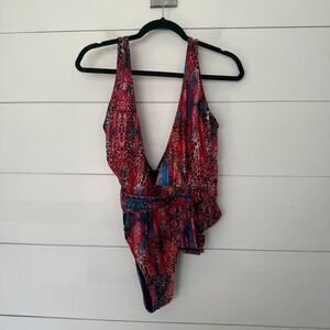 Matte Collection Women’s Large Vneck One Piece Swim